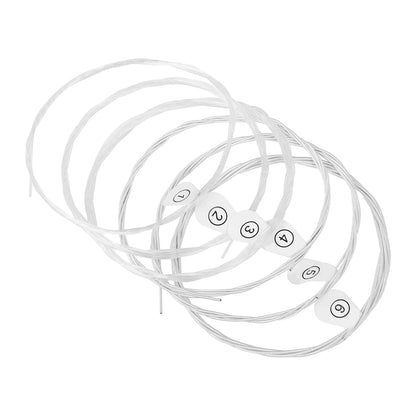 6 Pcs Strings Classical Guitar Strings Black Clear Nylon Guitarra Strings Sliver Plated Copper Wound String Guitar Accessories