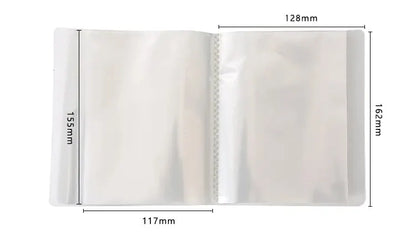 40pcs/book A6 Storage Booklet Simple Large-Capacity Waterproof Photo Storage Book High Quality PP Material