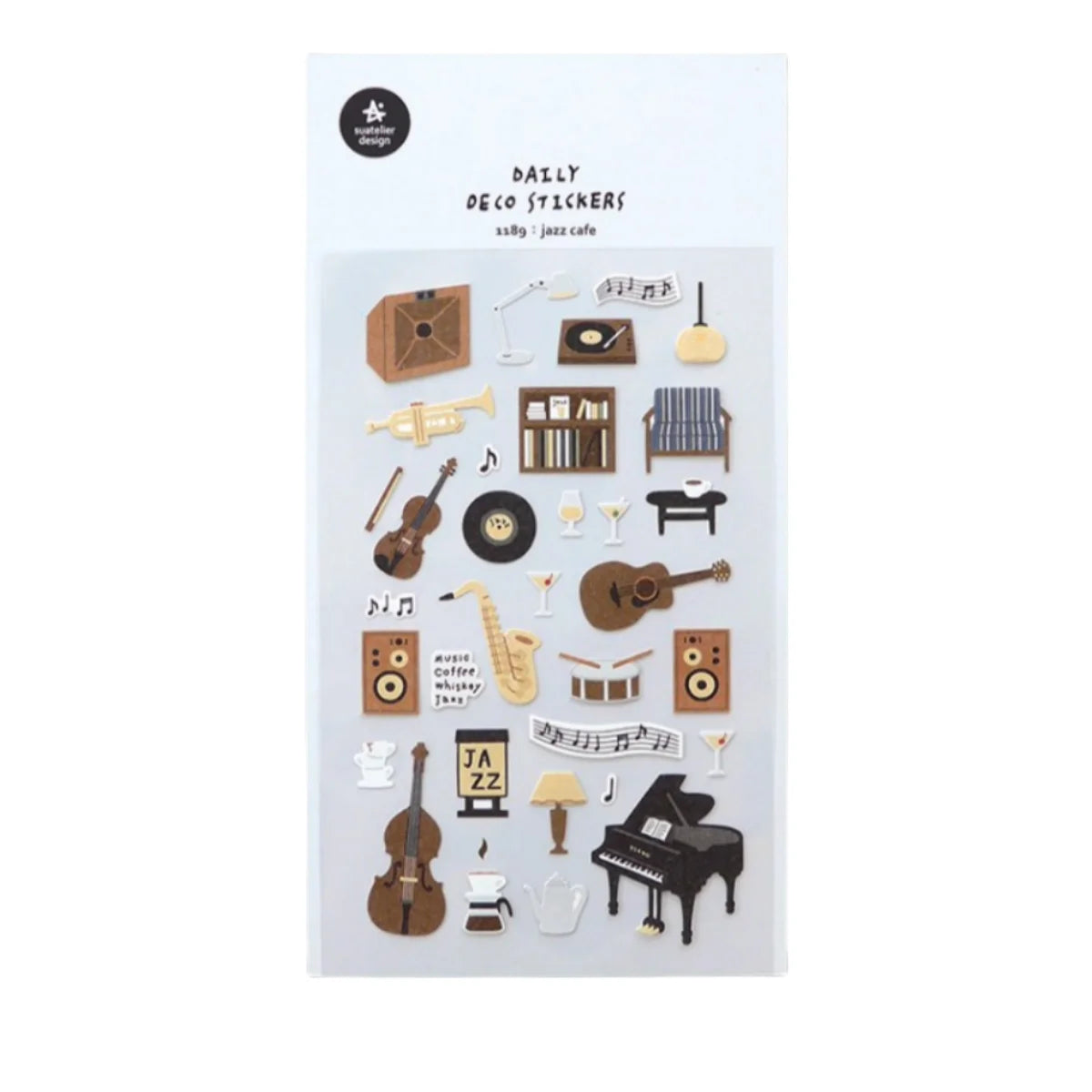 Korean Import Suatelier Travel Home Life Study Friend Stickers Scrapbooking Diy Journaling Diary Stationery Sticker School Gift