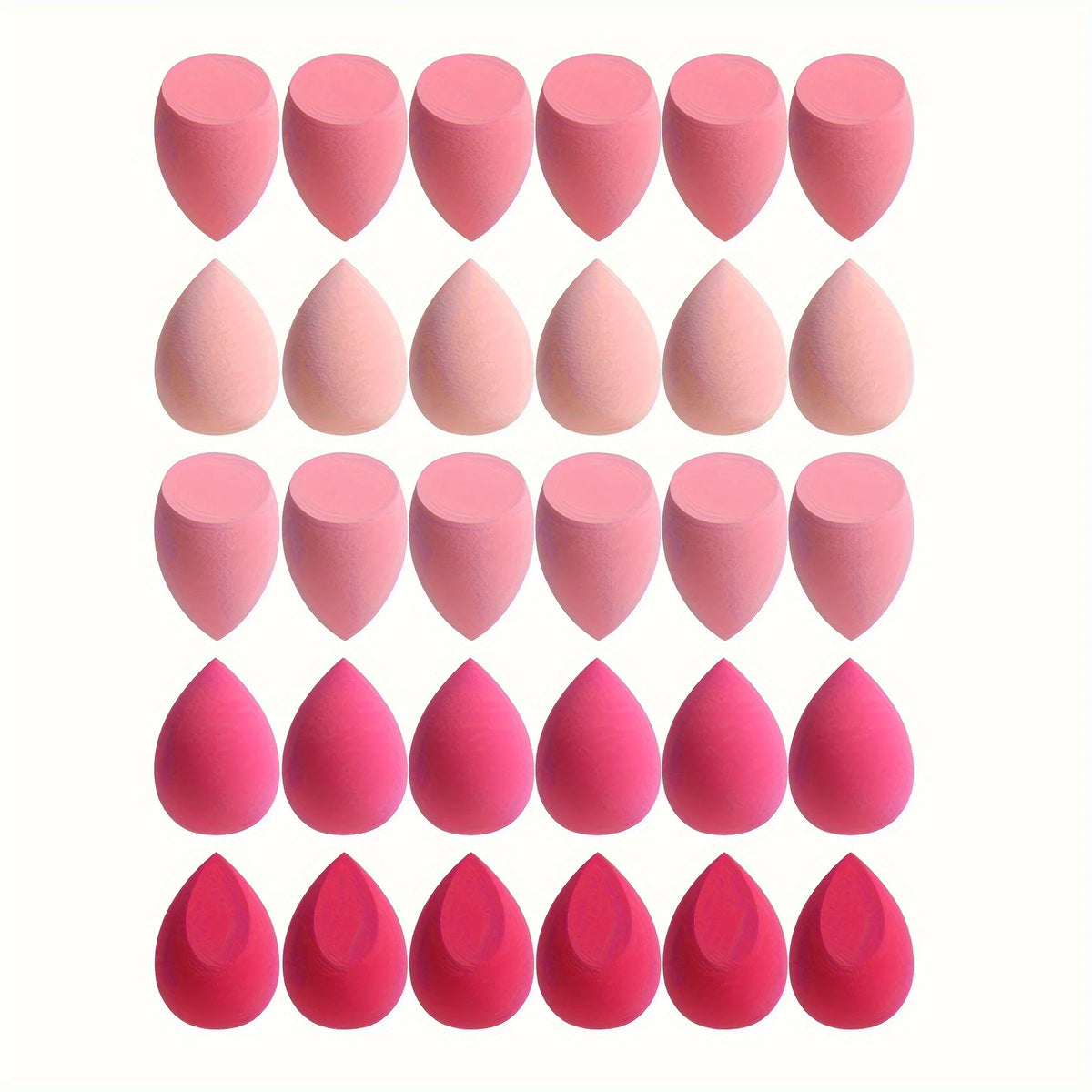 7Piece/18Piece Makeup Sponge Set, Suitable for Liquid BB Cream Powder Application, Makeup Egg Dry Wet Dual-Use Powder Puff