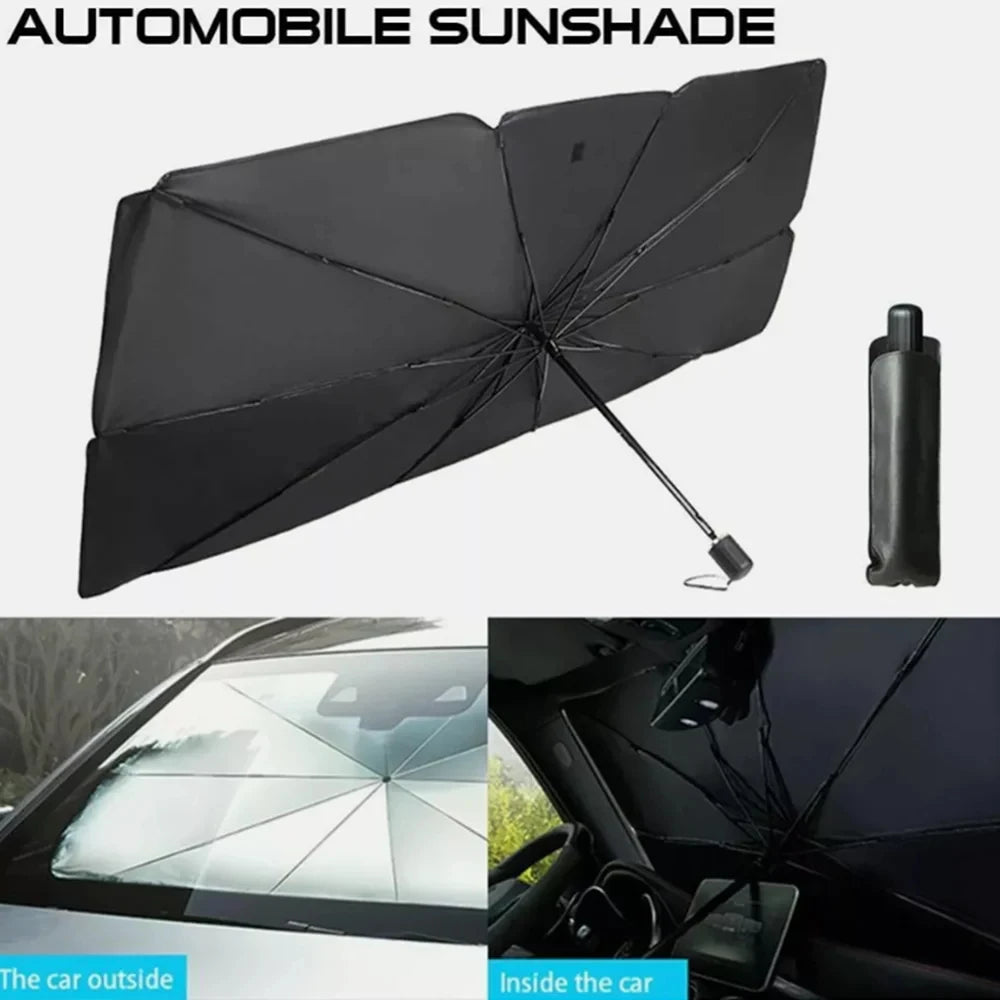 Portable Car Sun Shade Umbrella for Windshield High Shading UV Protection Foldable Front Window Cover Visor Umbrella Accessories