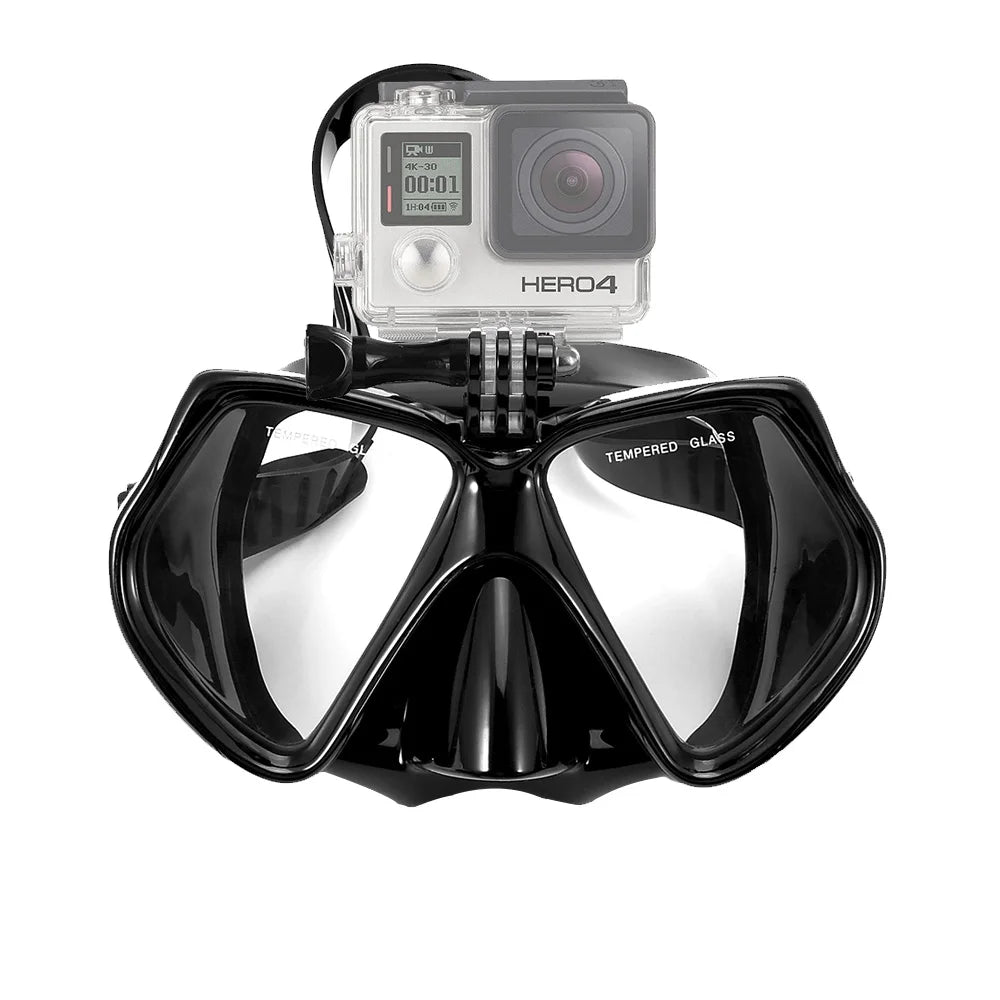 JoyMaySun Professional Underwater Mask Camera Diving Mask Swimming Goggles Snorkel Scuba Diving  Camera Holder For GoPro