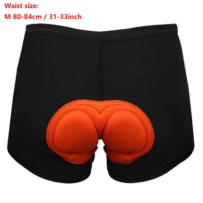 Men Women 3D Padded Coolmax Bicycle Cycling Bike Short Underwear Pants