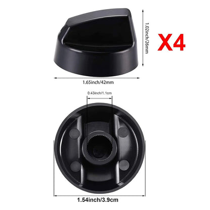 Control Knobs With Adapters Versatile Control Knobs Set Knobs & 12 PCS Adapters For Stoves & Ovens Control Knob