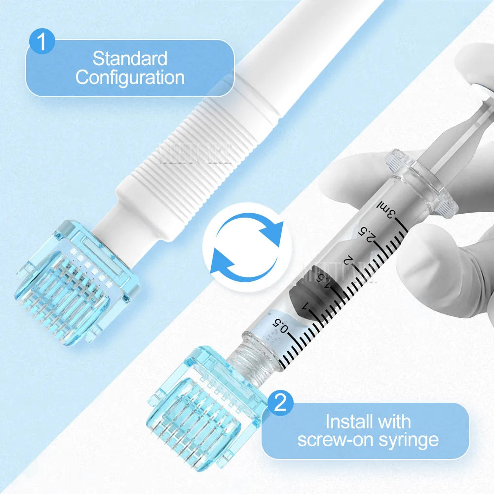 3in1 S1 Derma Roller Stamp Microneedle Dermastamp 49pin 64pin 112pin Replace Head Cartridge Tips Needle Beauty Skin Care 0.2mm