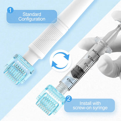 3in1 S1 Derma Roller Stamp Microneedle Dermastamp 49pin 64pin 112pin Replace Head Cartridge Tips Needle Beauty Skin Care 0.2mm