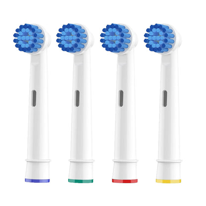 4/8/12/16/20 Pack Sensitive Gum Care Soft Bristle Replacement Brush Heads Compatible with Oral b Braun Electric Toothbrush