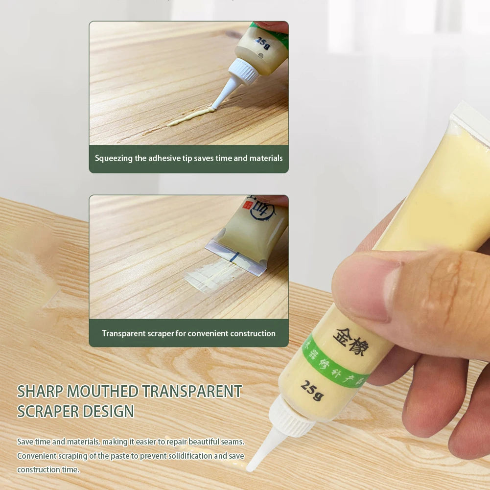 25g Wood Furniture Repair Fillers,Repairing Paste For Furniture,Hardwood Floor Repairing Kit,Floor Discoloration Repairing Paste