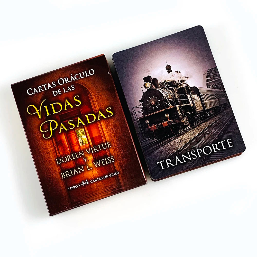 Spanish Past Of Life Oracle Cards A 44pcs Fortune-Telling Divination Edition Board Games Cards Game,Meditation & Gifts