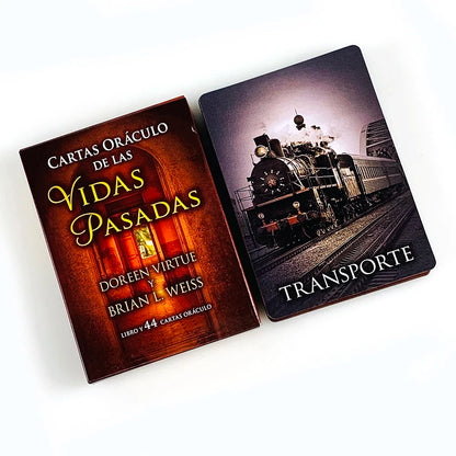 Spanish Past Of Life Oracle Cards A 44pcs Fortune-Telling Divination Edition Board Games Cards Game,Meditation & Gifts