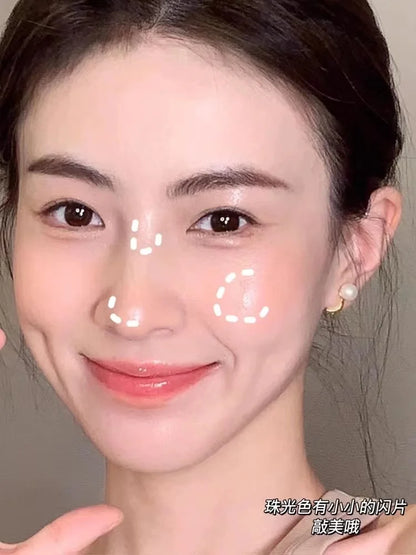 KAXIER High Gloss Stick Highlighter Blush Water Light Shimmer Waterproof Face Contour Illuminator Brighten Contouring Rouge