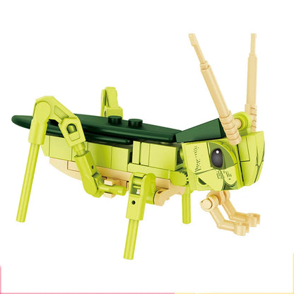  Moc Insect Animal Model Bee Ant Butterfly Cricket Grasshopper whale Set Building Blocks Diy Puzzle Assemble Toys Boy Kid Gift