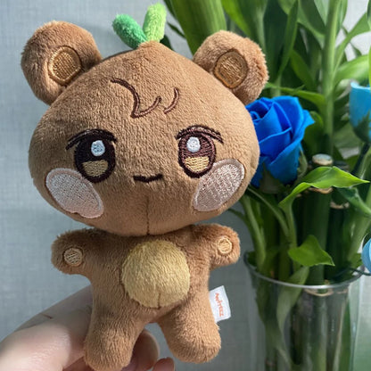 10CM Pop-up Store Doll Keychain ANITEEZ Cartoon Cute Plush Pendant Keyring Bag Accessories Kpop Yunho Yeosang Fans Gifts