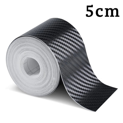 1-5m Nano Carbon Fiber Car Tape Sticker Door Mirror Protector Strip Waterproof Adhesive Protective Film DIY Accessory