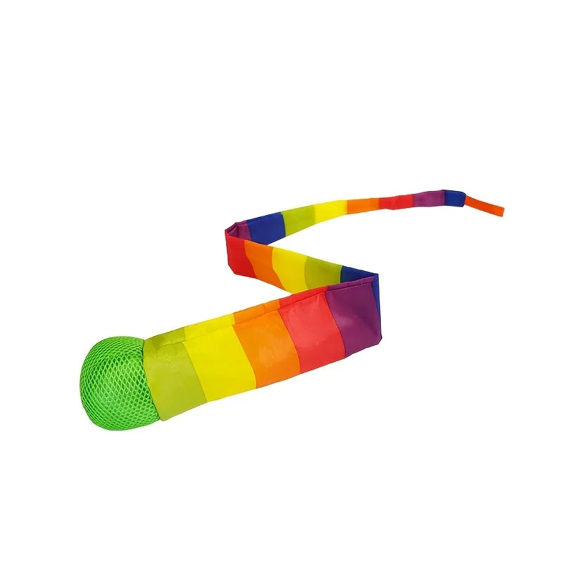 Rainbow Comet Ball Soft Tail 65cm Indoor Outdoor Play Ball Throwing Receiving Ball Park Sports Relax Coordination Training Ball
