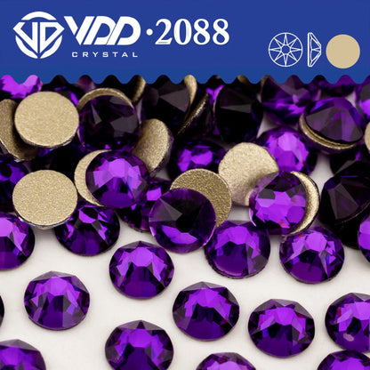 VDD SS16-SS30 High Quality AAAAA 2088 Rhinestones Crystal Flatback 8 Big 8 Small 16cut Stones For DIY Crafts Nail Art Decoration