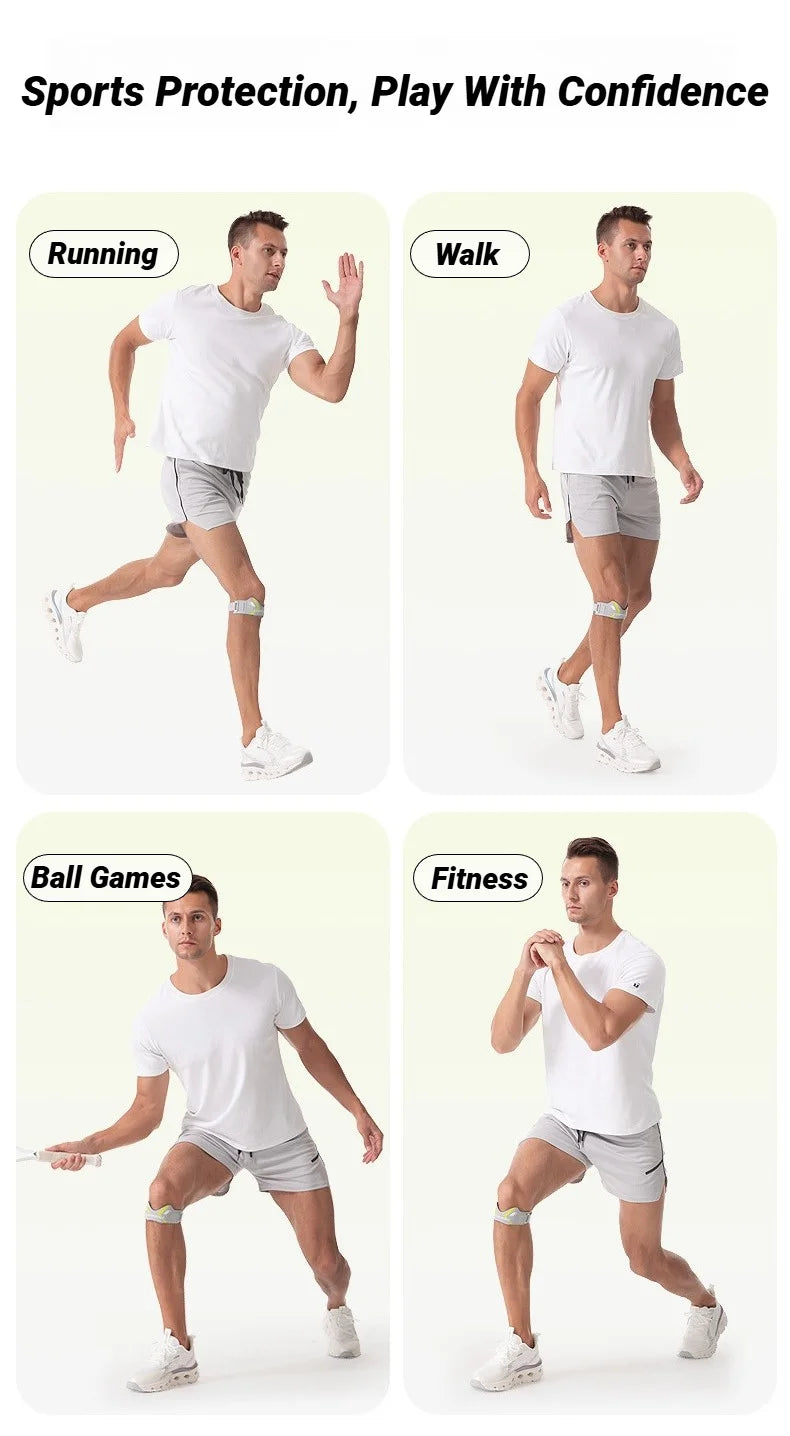 1PCS Basketball Strap Patella Band Protection Kneecap Knee Tendon Support Strape Brace Adjustable Absorption Compression Pad