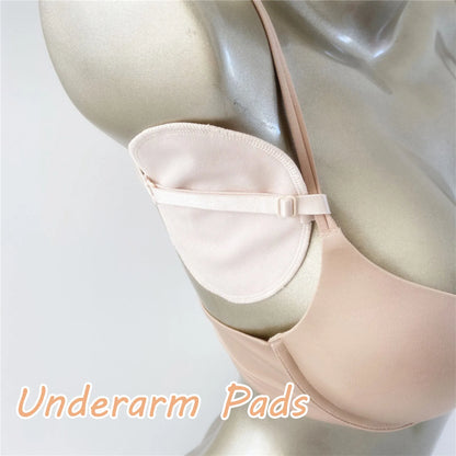 1Pair Underarm Sweat Pad Reusable Dress Clothing Absorb Armpit Sweat Perspiration Pads Absorbent Deodorant Pad For Woman Men