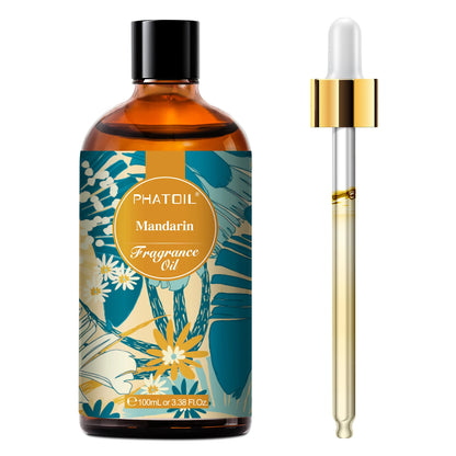 PHATOIL 100ml Fragrance Oil with Dropper White Musk Orange Blossom Bubble Gum Baby Powder Coffee Essential Oil For  Aromatherapy