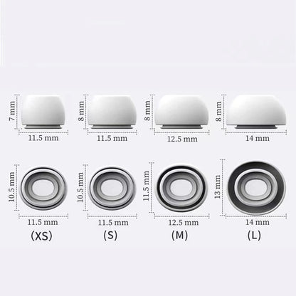 Eartips For Airpods Pro 1/2 Ear Pads Silicone Case Pressure Relief Hole Ear Caps Cushion Eartips Buds Earphone Air Pods Pro