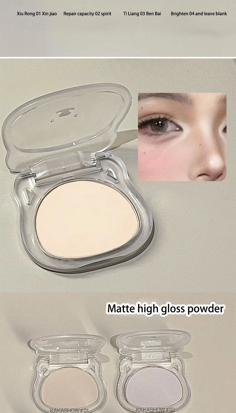 Skin-friendly powder, oil control skin, fill makeup concealer,waterproof and sweat proof, do not take off makeup not card powder