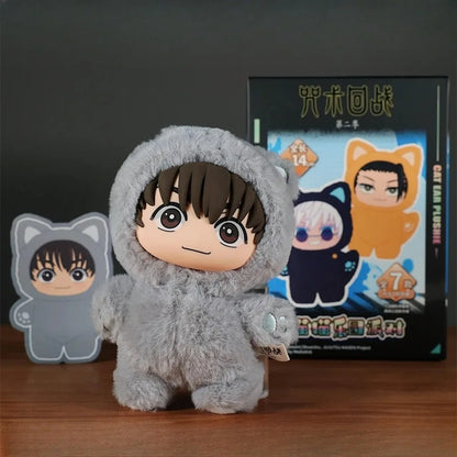 HOT Jujutsu Kaisen S2 Cat Park Party Gojo Toji Fushiguro Geto Suguru Blind Box Plush Bag Charm Collectible Model  Christmas Gift