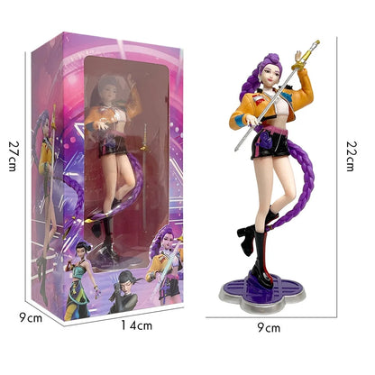 22cm/8.66inch Anime KPop Hunter Periphery Toy Doll Action Figure PVC Model Desktop Ornament Toy Fans Christmas Gifts