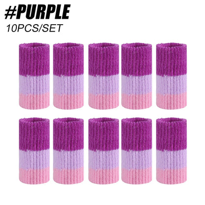 10Pcs Comfortable Finger Brace Splint Sleeve Thumb Support Protector Elastic Breathable Stabilizers for Golf