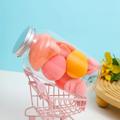 12/14Pcs Makeup Sponge Set Cosmetic Blender Beauty Egg Foundation Sponge Powder Puffs Mini Finger Puff Women Make Up Accessories