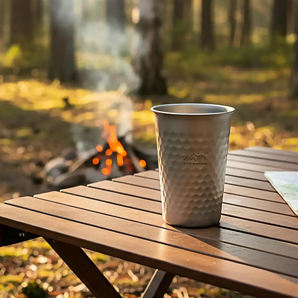 350-600ml Pure Titanium Drinking Cups Water Tumblers Ultra-Light Coffee Juicy Cups for Home Outdoor Camping Picnic Beer Cups