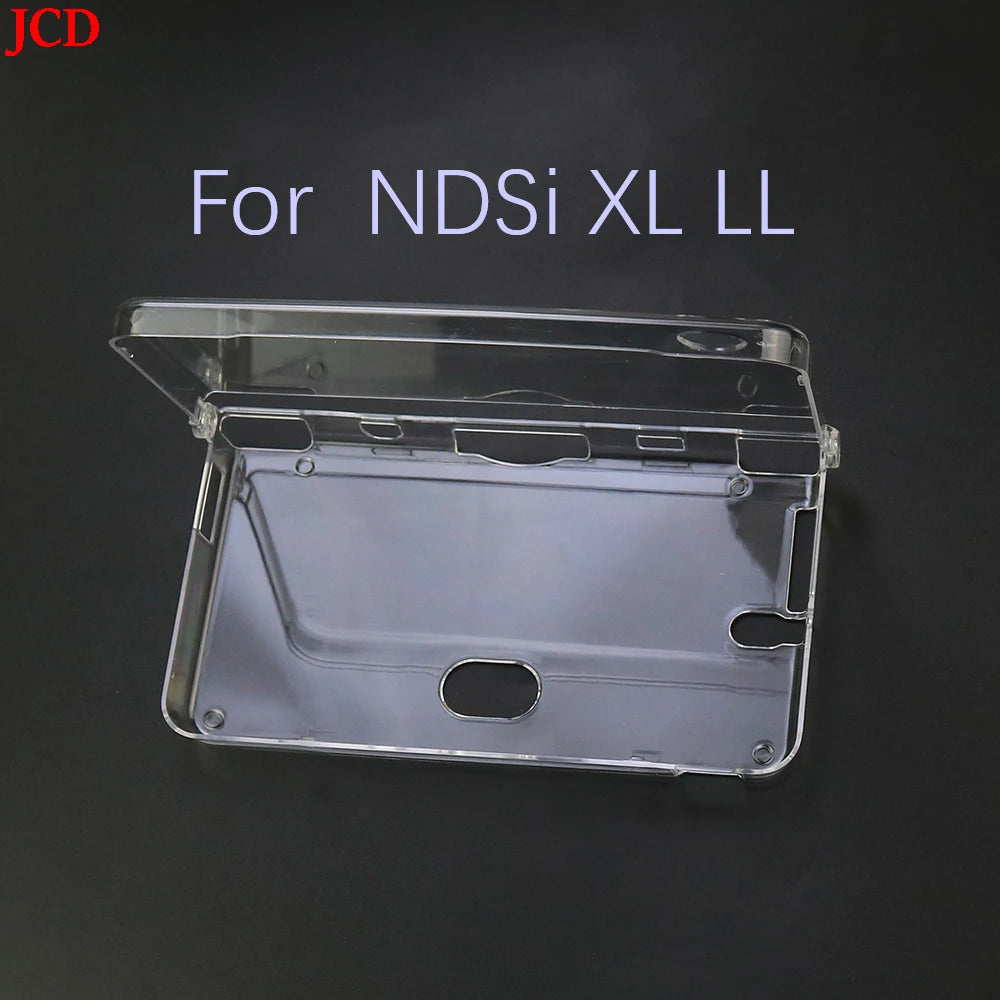 Plastic Clear Crystal Shell Skin Case Cover For Nintend DSL NDS Lite NDSL For DSi NDSi XL LL Console W/ Screen Protective Film
