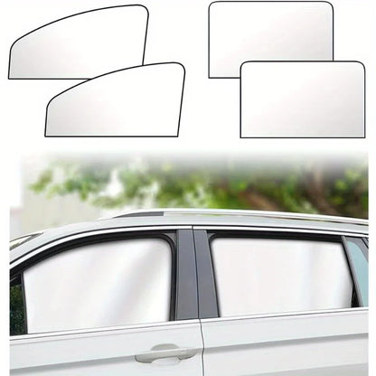 Universal Magnetic Window Shades 2pcs Set for Cars Heat Reduction Privacy Protection Auto Sunshade Car Accessory