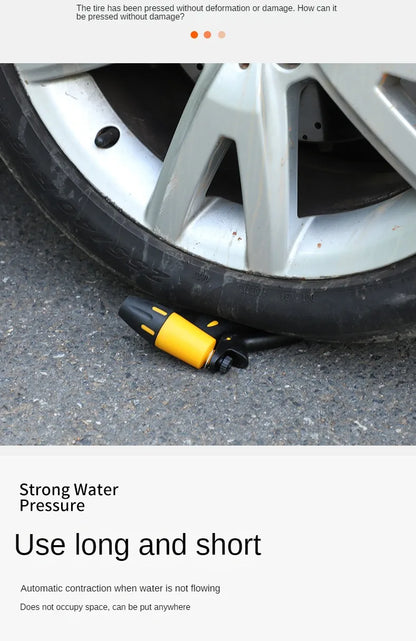 Telescopic Water Pipe with High-pressure Nozzle Car Washing Tool Set Extension Hose Water Hose for Pressure Cleaner
