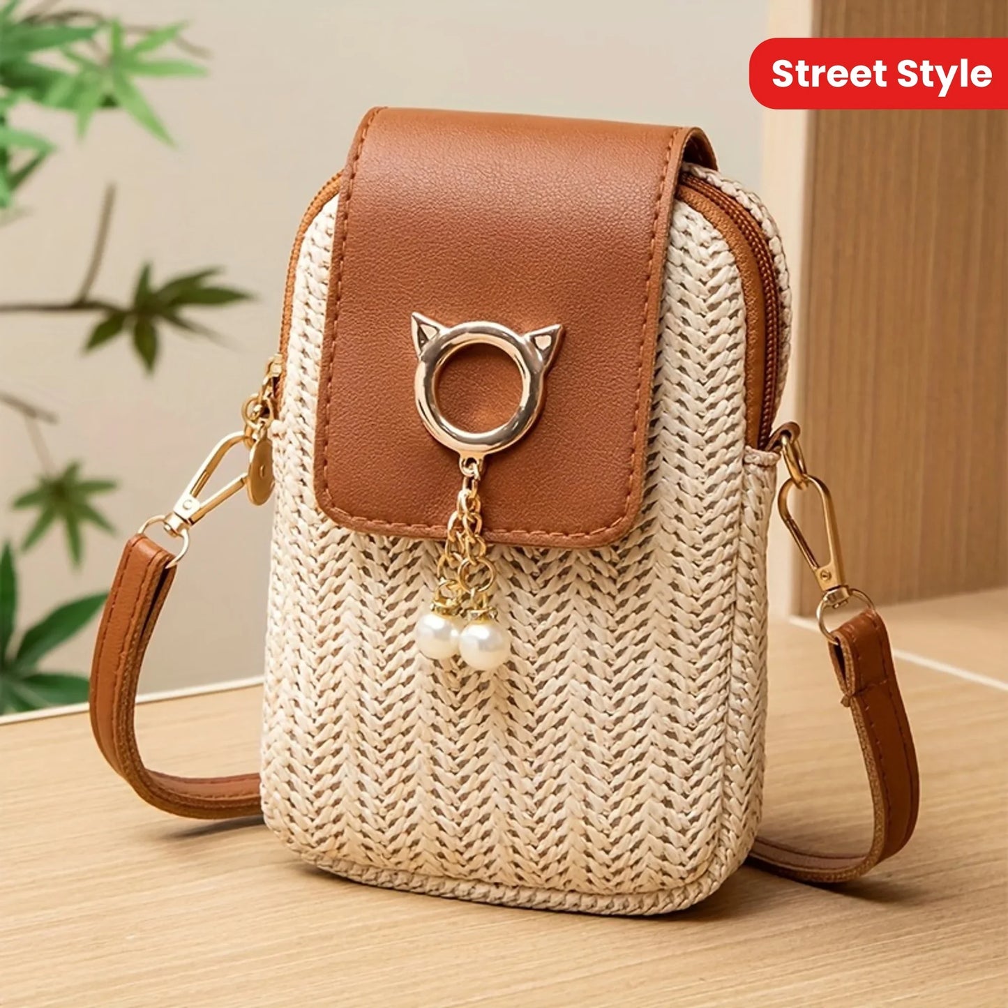 Casual Street Style Cute Mini Crossbody Phone Bag Suitable for Women Outing Party Vacation Suitable for People Over 15 Years Old