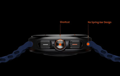 Smart Watch 8 Ultra 2025 Color Matching GPS Compass Smart Watch BT call NFC IP68 Waterproof 4GB Health monitoring Reduction 100%