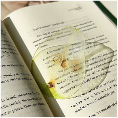 New exquisite transparent acrylic apple bookmark reading mark gift cute grape tomato bookmark toy