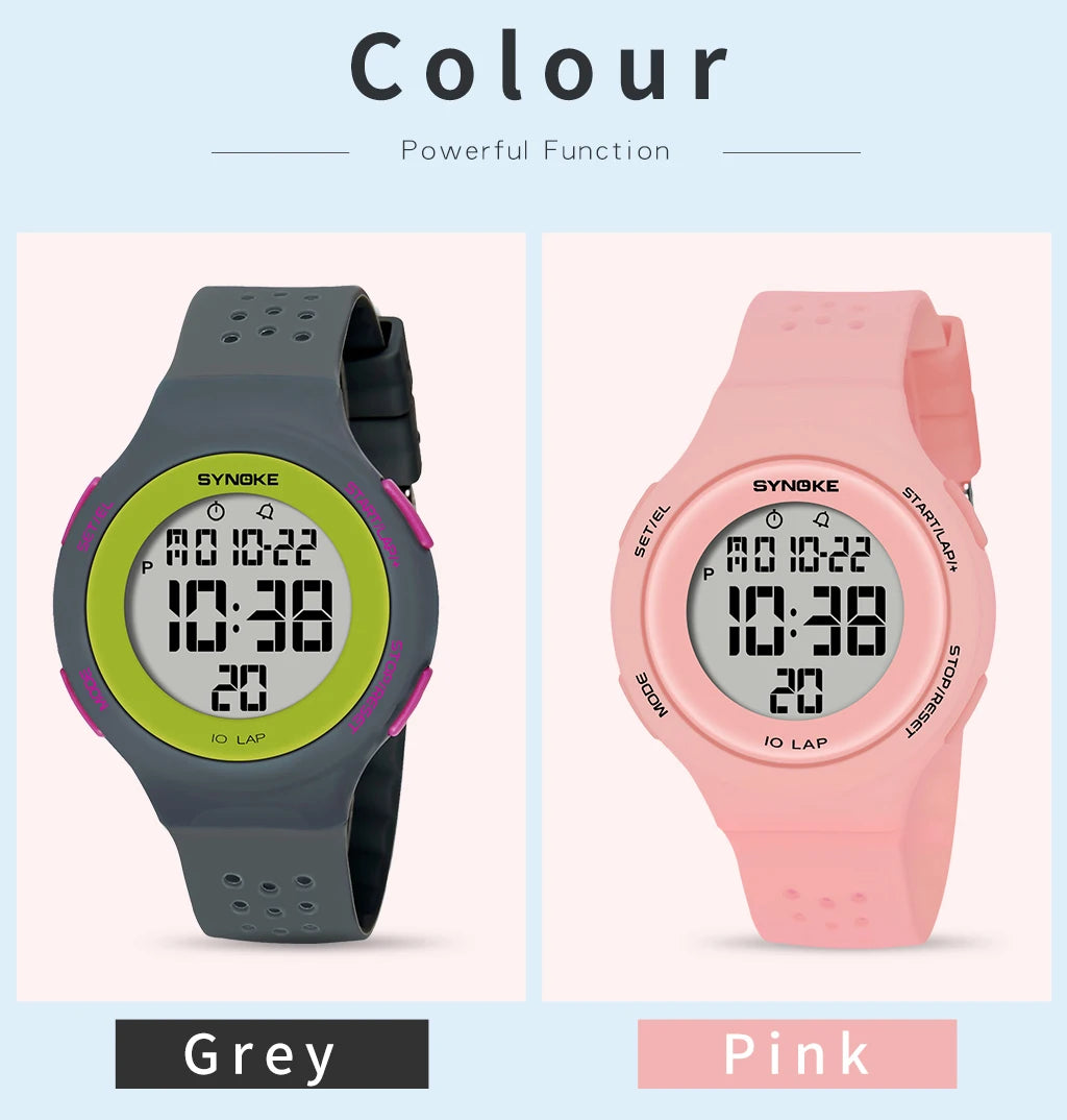 Outdoor Sport Watch Men Alarm Chrono Clock 5Bar Waterproof Military Watches LED Display Shock Digital Watch Thin Design