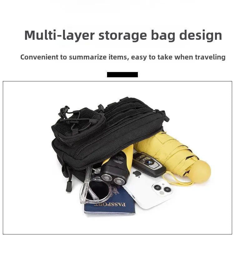 1000D EDC Pouch Molle Organizer Bag Utility EDC Tool Pouch Horizontal Modular Pouch Outdoor Waist Pack EMT Hunting Fanny Pack
