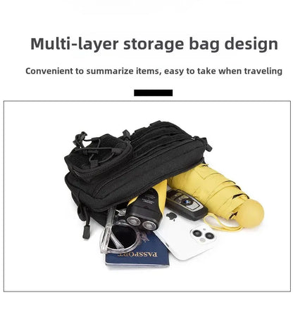 1000D EDC Pouch Molle Organizer Bag Utility EDC Tool Pouch Horizontal Modular Pouch Outdoor Waist Pack EMT Hunting Fanny Pack