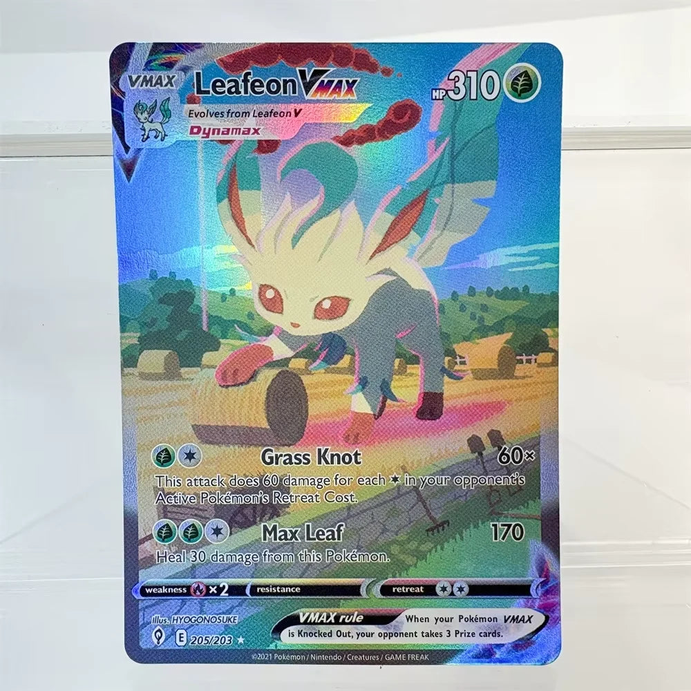 PKM Holographic Flash Proxy Cards Celebi Sylveon Vmax Calyrex Leafeon Charizard  PTCG PROXY Card The Best Gift for Collectors