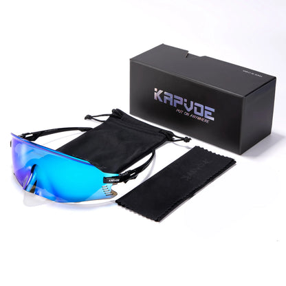 2025 Kapvoe Sport Sunglasses Road Bike Mountain Bicycle Cycl Glasses Riding Goggle Sports Eyewear for Man Women Cycling Glasses