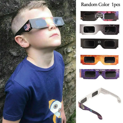 Wholesale 30pcs CE/ISO Certified Paper Solar Eclipse Glasses Safe For Direct Sun Viewing Observe Total Eclipses Partial Eclipse