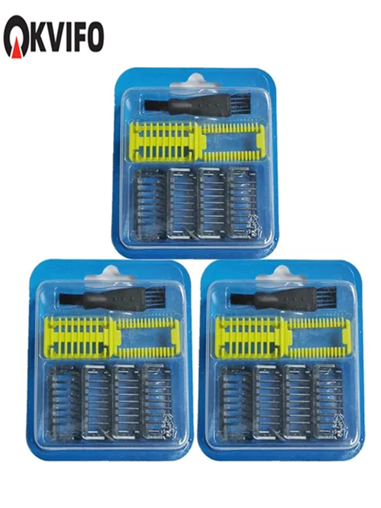 KVIFO Guide Comb Guards for  One Blade QP2520 QP2530 QP2620 QP2630 QP6510 QP6520 Face Hair Clippers Beard Trimmer Shaver