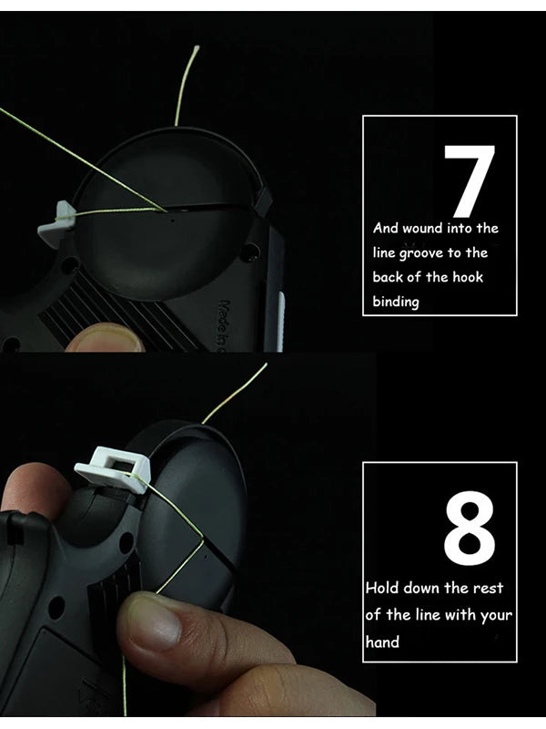 Fishing Automatic Hook Tier Fishing Line Tying Device Portable Electric Fishing Hooks Tie Machine Fishing Tool