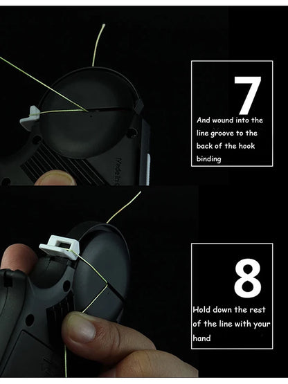 Fishing Automatic Hook Tier Fishing Line Tying Device Portable Electric Fishing Hooks Tie Machine Fishing Tool