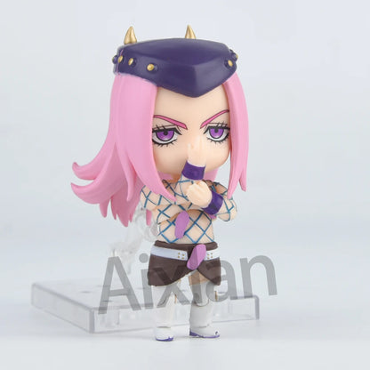 Aixlan#2026 JoJo's Bizarre Adventure Figure Narciso Anasui Cute Edition 10cm JOJO PVC Action Figure Amine Collectible Figurine