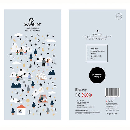 Korean Import Original Suatelier Collection Kawaii Daily Stickers Scrapbooking Diy Journal Stationery Sticker Deco Art Supplies