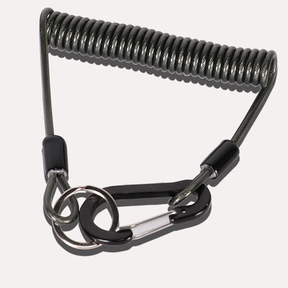 Fishing Missed Rope Anti-lost Spiral Spring Lure Pliers Lanyard Wire Spring Rope Prevent Rod Drop Lose Tool