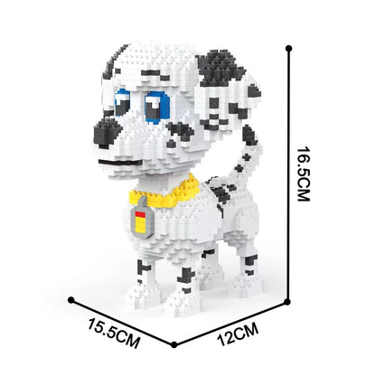 KNEW BUILT Shiba Inu Dogs Model Micro Mini Building Blocks: Educational Recreation Toys for Pet Lover Gifts and Husky Decor