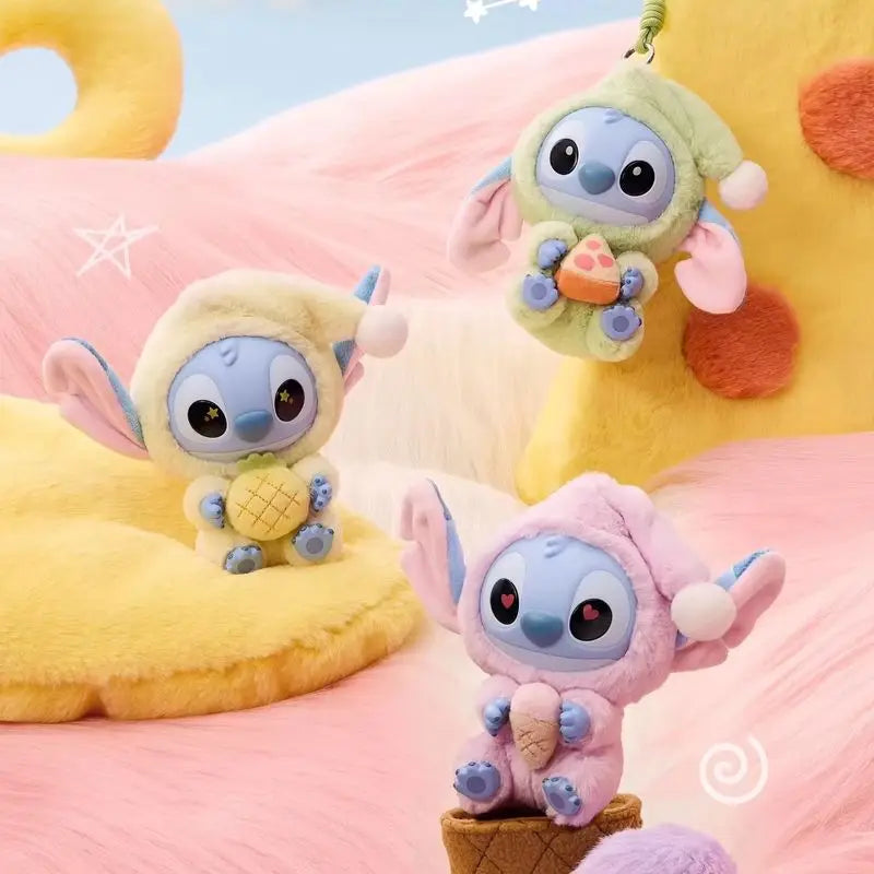 Official Stitch cartoon, so sleepy but still takes a bite / Street GENZ series blind box kids' collectible toy Christmas gift